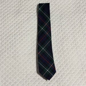 Mackenzie Vintage Classic Green and Navy Plaid Men's Tie 100% New Wool